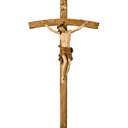 Cristo Pisa en cruz arqueada